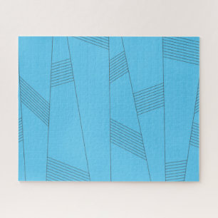 Puzzle Bleu, simple, élégant, abstrait motif