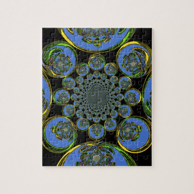 Puzzle Bleu vintage (Vertical)