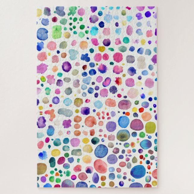 Puzzle Blobs aquarelle (Vertical)