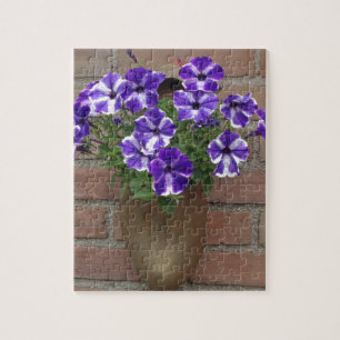Puzzle Blog néerlandais avec violet bleu blanc violet sur