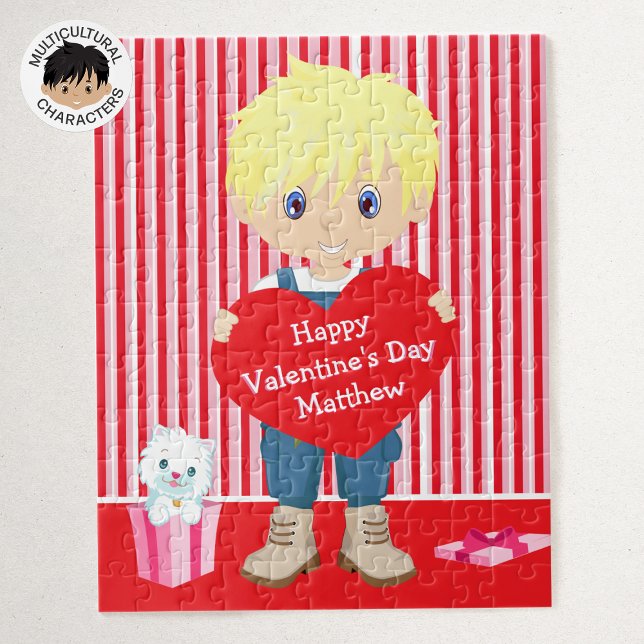Puzzle Blonde Valentine's Boy (Créateur téléchargé)