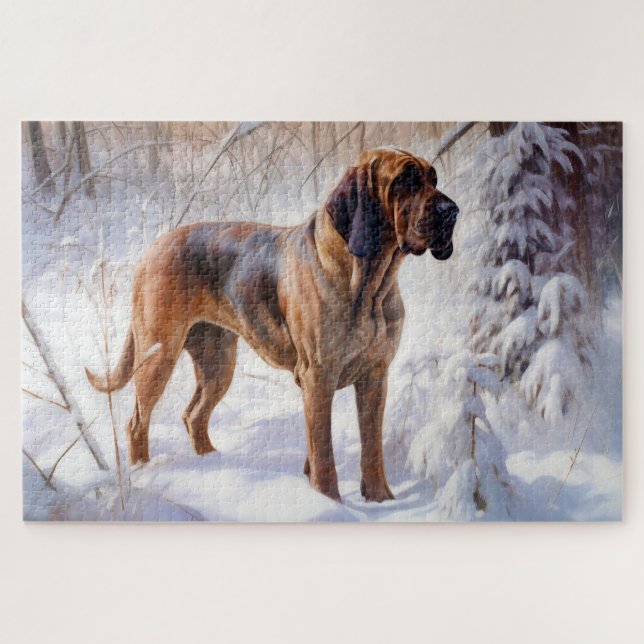 Puzzle Bloodhof Laisser Neige Noël (Horizontal)