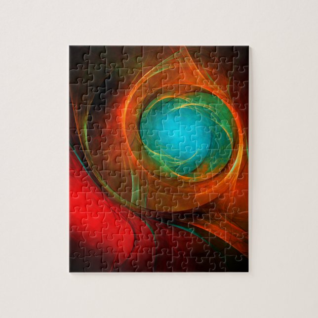 Puzzle Blue Eye Moderne Abstrait Art Cool Motif #16 (Vertical)