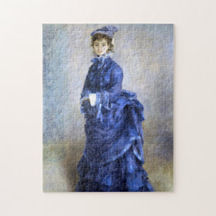Puzzle Blue Lady Parisienne Renoir Impressionniste Peintu