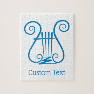 Puzzle Blue Lyre