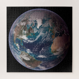 Puzzle Blue Marble Earth (Western Hemisphere)