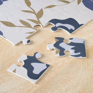 Puzzle Blue Simple Viney Fleurs Vins Floraux