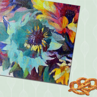 Puzzle Blue Sunflower