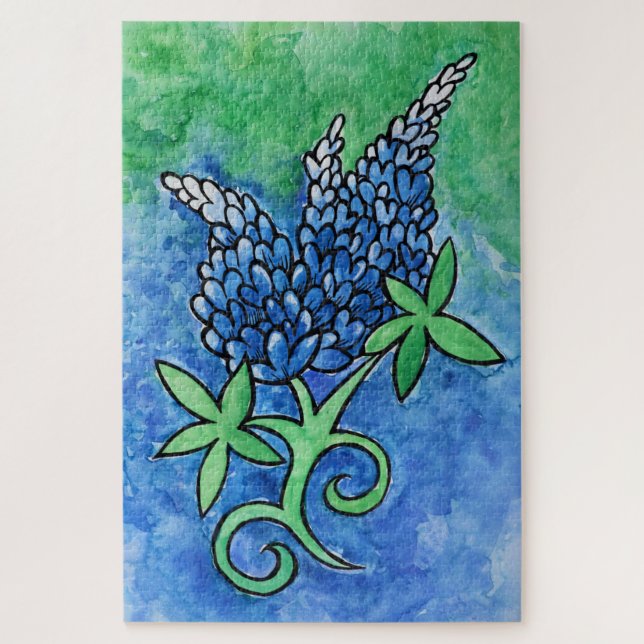 Puzzle Bluebonnets du Texas (Vertical)