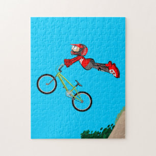 Puzzle BMX cyclisme je renforce enfant il saute au vide