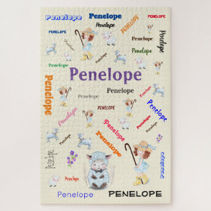 Puzzle BO PEEP NURSERY RHYME Mot Cloud Nom Collage