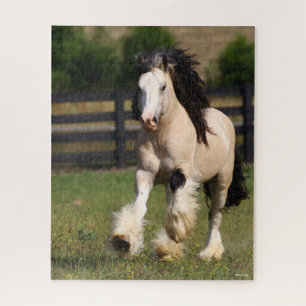 Puzzle Bob Langrish Champagne Couleur Gypsy Vanner Runnin