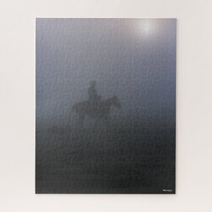Puzzle Bob Langrish   Cowboy À Rider En Mist Avec Chien