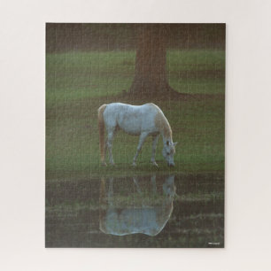 Puzzle Bob Langrish   Réflexion de l'eau de pâturage gris