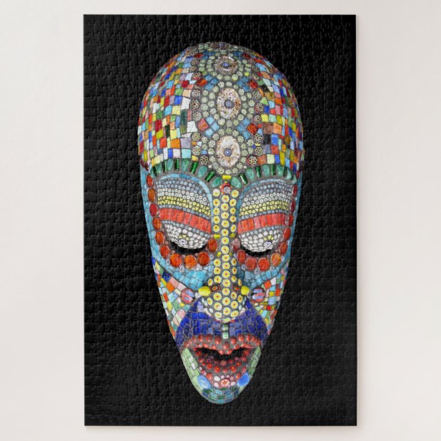 Puzzle Bob, pourquoi le long visage ? Masque mosaïque (Vertical)