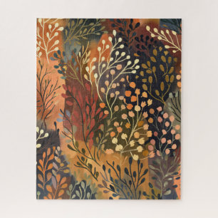 Puzzle Boho Botanique Floral Terreux