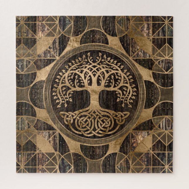 Puzzle Bois et or (Vertical)