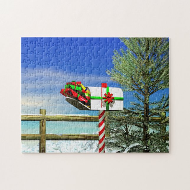 Puzzle Boîte aux lettres de Noël (Horizontal)