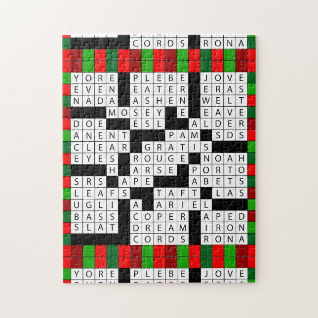 Puzzle Boîte-cadeau de jeu de mots croisé d'amants de (Vertical)