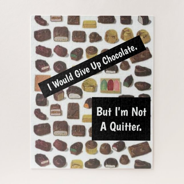 Puzzle Boîte de chocolats drôle Sarcastique (Vertical)