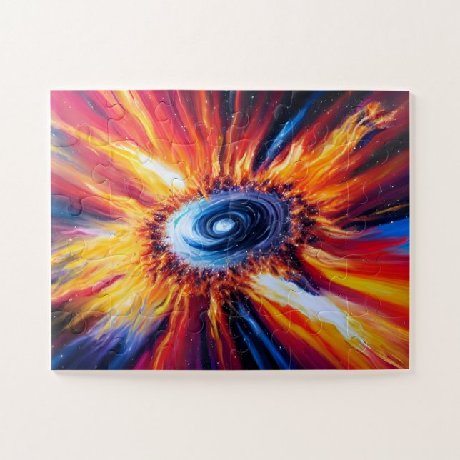 Puzzle Bombe rétro dans l'espace intérieur Voie Lactée (Horizontal)