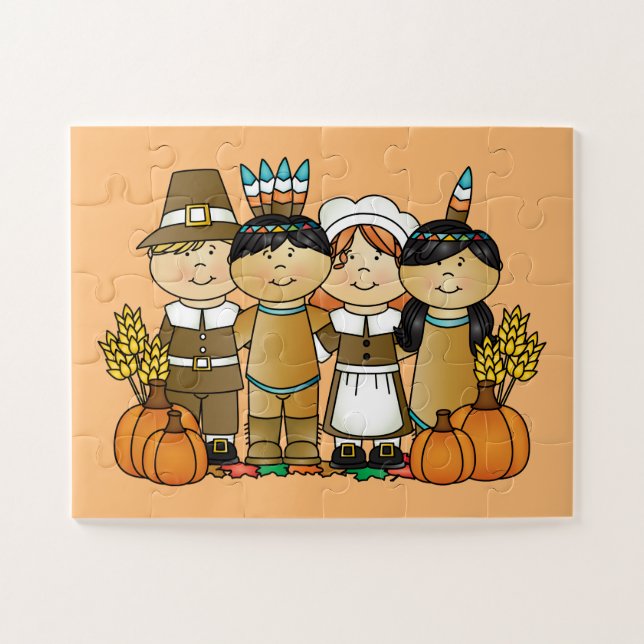 Puzzle Bon thanksgiving Day Children (Horizontal)