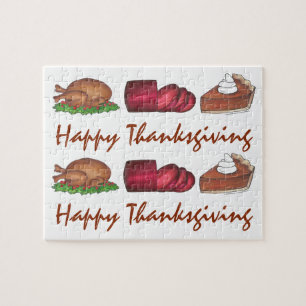 Puzzle Bon thanksgiving Turquie Cranberry Pie Holiday