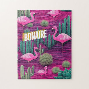 Puzzle Bonaire au paradis des vacances rose