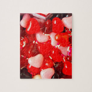Puzzle Bonbons de coeur Valentine avec arroses