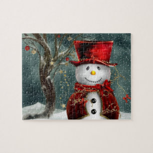 Puzzle Bonhomme de neige de Noël