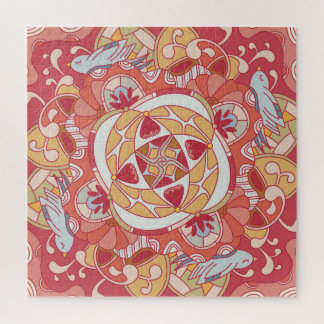 Puzzle Bonjour Printemps : Joyeux Jardin Botanique Rose