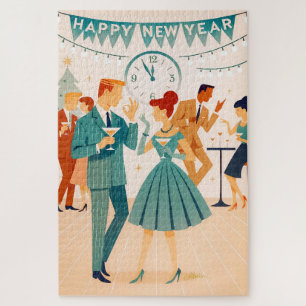 Puzzle Bonne année milieu du siècle La danse du Martini