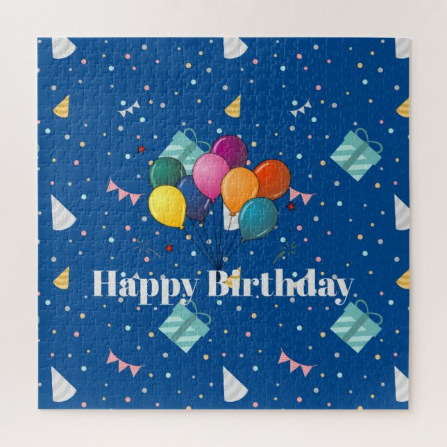 Puzzle Bonne fête colorée d'anniversaire (Vertical)