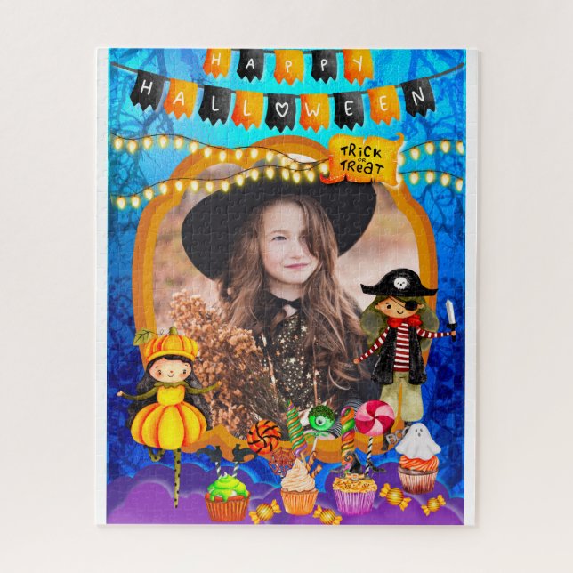 Puzzle Bonne fête d'Halloween Costume enfants fête (Vertical)