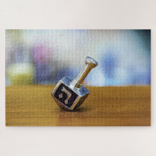 Puzzle Bonne Hanoukka Star de David menorah Dreidel Slipp