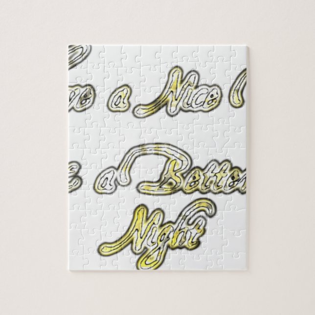 Puzzle Bonne journée et une meilleure soirée Citation d'a (Vertical)