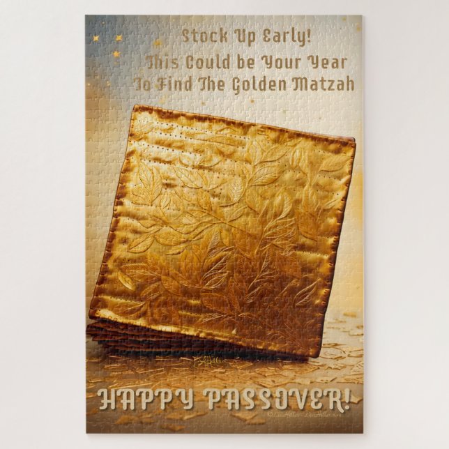 Puzzle Bonne Pâque ! Golden Matzah (Vertical)