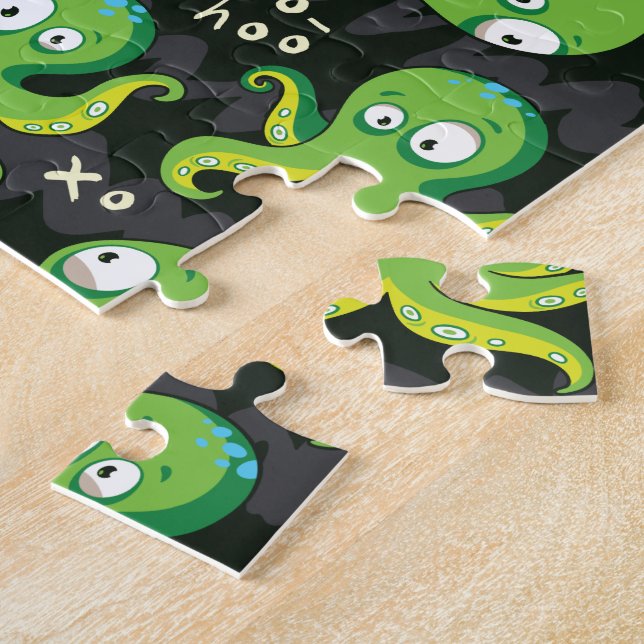 Puzzle Boo Octopus Green Kids Clothing & Décor (Côté)