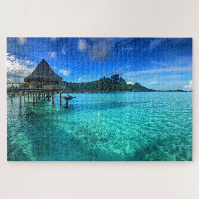 Puzzle Bora Bora Paradise, Bungalow Dreams (Horizontal)