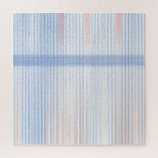 Puzzle Bords fins dans les tons bleus et rouges.