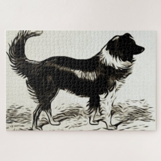 Puzzle Bordure Collie (Horizontal)