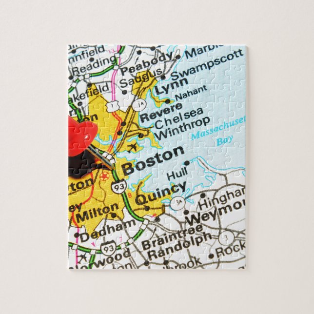 Puzzle Boston, le Massachusetts (Vertical)