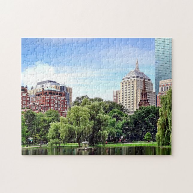 Puzzle Boston MA - Vue depuis Boston Public Garden (Horizontal)