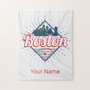 Puzzle Boston Massachusetts Etats-Unis Vintage USA