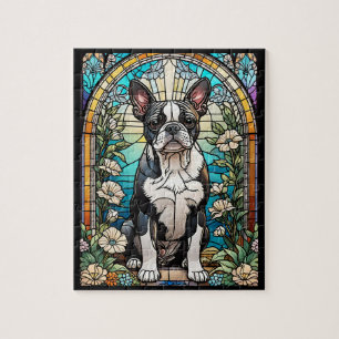 Puzzle Boston Terrier Dog Puzzle, 8" x 10", 110 pièces
