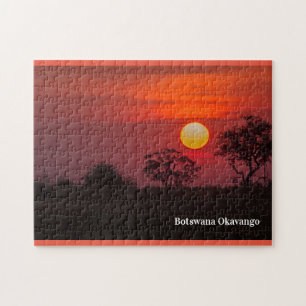 Puzzle Botswana Okavango Delta Sunset