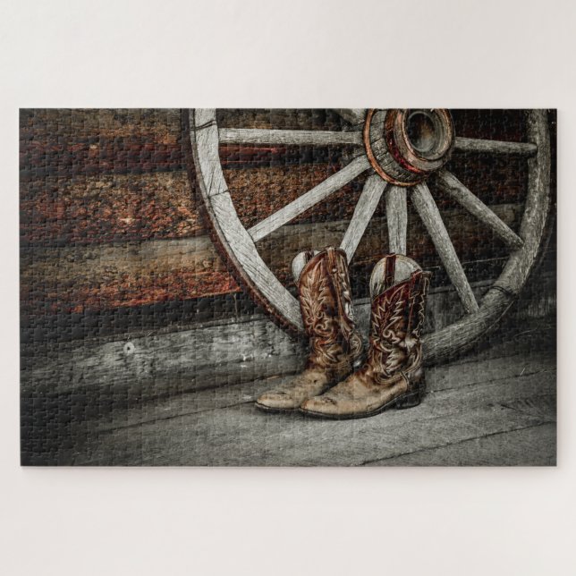 Puzzle Bottes de cowboy (Horizontal)