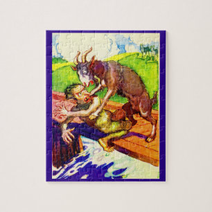 Puzzle bouc de chèvre et troll