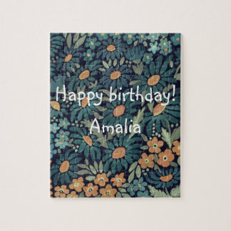 Puzzle Bouches d'aquarelle bleu