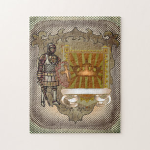 Puzzle Bouclier de blason de famille Nom de famille